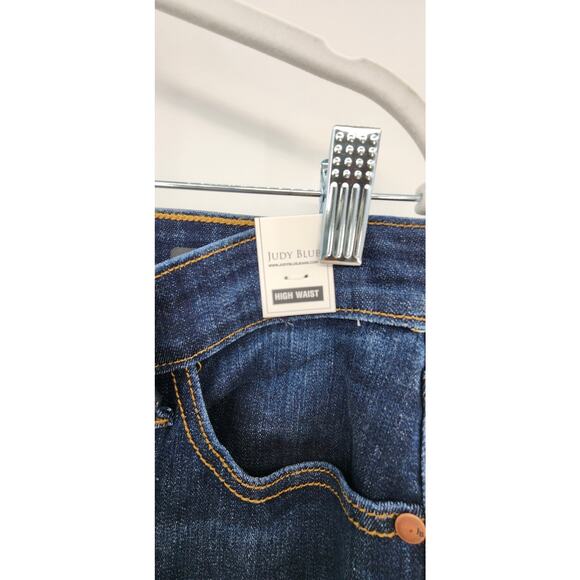New NWT Judy Blue Straight Fit Dark Wash Jeans Size 13/31 - Picture 7 of 7